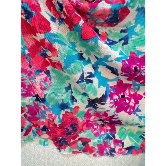 Wave Zone Women's Floral Halter Tankini Top Swimwear Size 12 Multicolor Padded - Picture 7 of 8